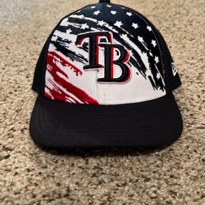 New Era Low Profile Tampa Bay Rays 4th of July fitted hat size 7